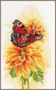 Borduurpakket Fladderende vlinder Aida - Lanarte