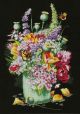 Borduurpakket Kleurig bloemenboeket - Marjolein Bastin (Lanarte)