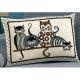 Kussen Katten borduurpakket - Permin