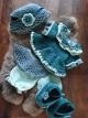 Haakpakket Funny Bunny XXL kledingset - Fleury blauw - groen