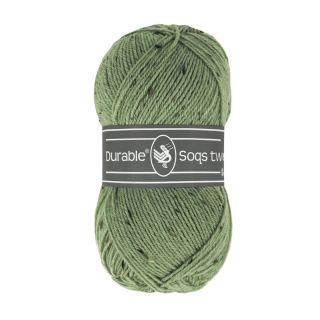Sokkenwol Durable Soqs Tweed - 424 Saxon green