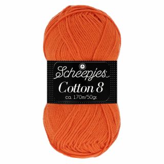 Scheepjeswol Cotton 8 oranje 716