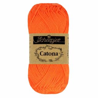 Catona katoen Neon Orange 603 - Scheepjes
