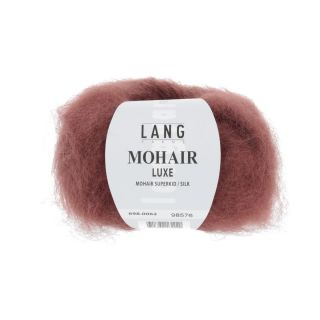 MOHAIR LUXE donkerrood