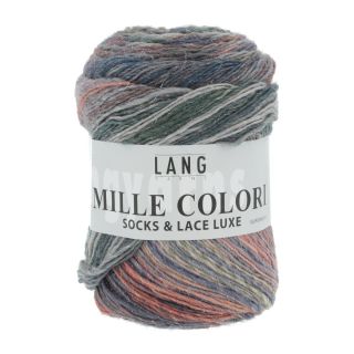 MILLE COLORI SOCKS & LACE LUXE multicolor jeans/zalm/grijs