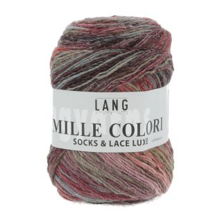 MILLE COLORI SOCKS & LACE LUXE donkerrood
