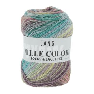 MILLE COLORI SOCKS & LACE LUXE multicolor groen/roze/lila