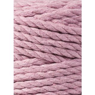 Bobbiny Macrame Triple Twist 5 mm - Dusty Pink