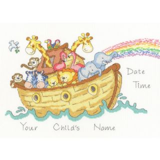 Borduurpakket Ark van Noach geboortetegel - Bothy Threads