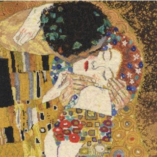 Borduurpakket The Kiss van Gustav Klimt - DMC