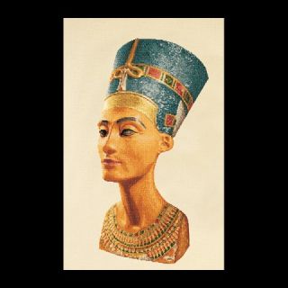 Borduurpakket Nefertiti (white) Linnen - Thea Gouverneur