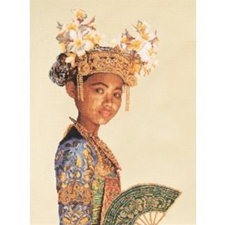 Borduurpakket Balinese Danseres (small) Aida - Thea Gouverneur