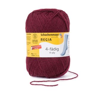 Regia sokkenwol 4-draads burgundy 315 - Schachenmayr