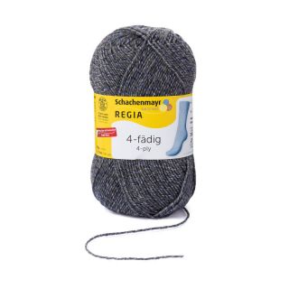 Regia sokkenwol 4-draads grijs gemeleerd 525 - Schachenmayr