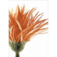 Borduurpakket Close-up Oranje bloem - Lanarte